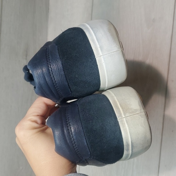 Ecco Mens Leather Loafer Sneakers Danish Design Shoes sz 47/13 - Picture 6 of 13